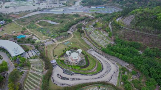 厦门航拍集美双龙潭景区