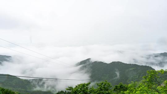 南岳衡山山脉云海延时摄影