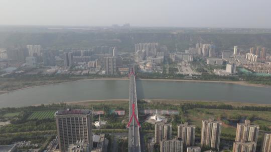 宝鸡渭滨区蟠龙大桥7视频素材模板下载