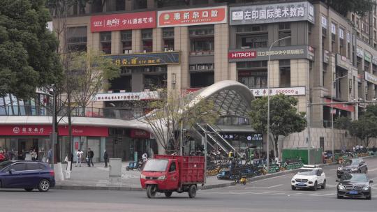 重庆南岸区街景风光视频素材模板下载