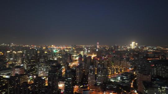 上海徐家汇夜景航拍