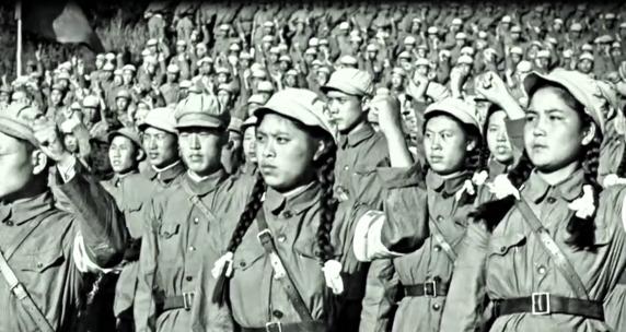 抗美援朝 出兵朝鲜 誓师大会 1950年