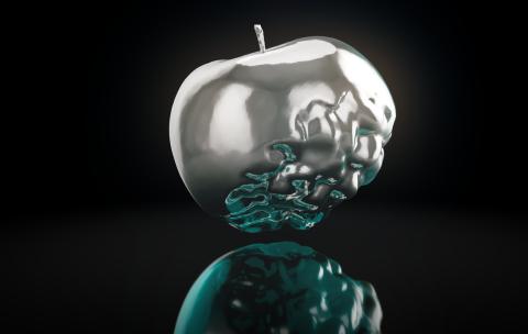 晶体苹果生长