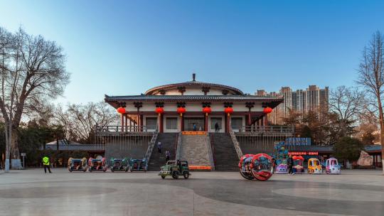 洛阳王城公园古建筑延时摄影