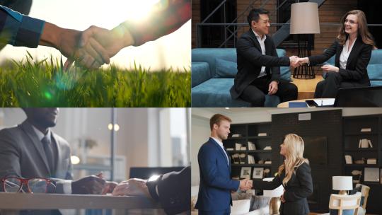 【合集】商务谈判 合作 握手