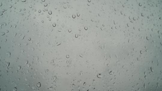 窗户雨滴玻璃水珠视频素材模板下载