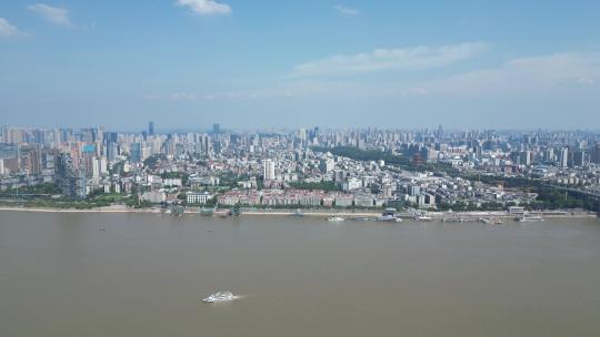 航拍湖北武汉武昌城市风光城市建设