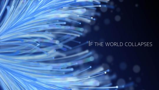 蓝色唯美粒子光线字幕标题AE模板