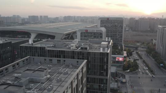 航拍杭州顾家大厦 Dlog未调色