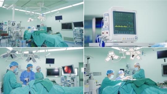 大夫在医院手术室做脑部手术高清在线视频素材下载