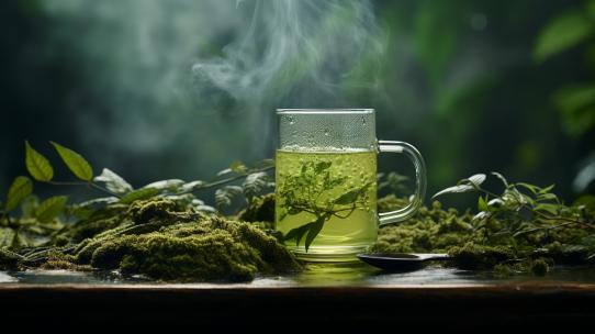 茶叶茶水泡茶喝茶香气古树茶文化绿茶壶喝茶