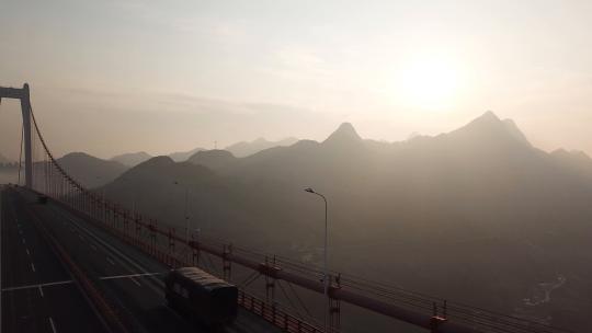 贵州省·安顺市·关岭·县·坝陵河大桥37视频素材模板下载