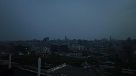 徐汇区清晨日出航拍
