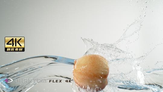 芬腾高速机1000fps之桃子和水相撞