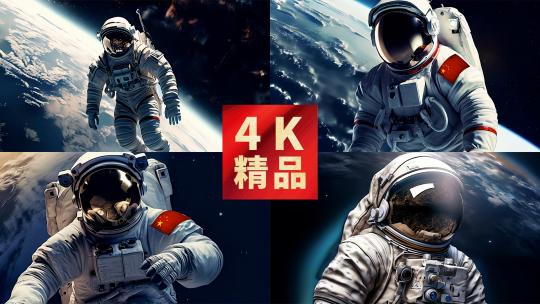 宇航员探索宇宙星球合集高清在线视频素材下载