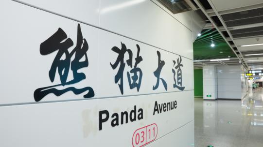 成都地铁3号线熊猫大道地铁站轨道交通