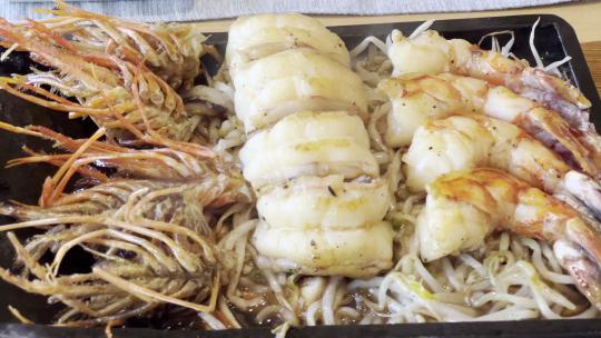 日本料理铁板虾
