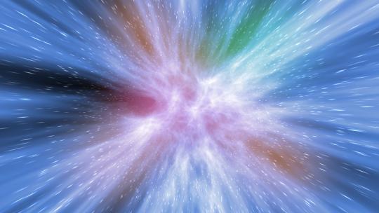 模版-动态粒子穿梭背景