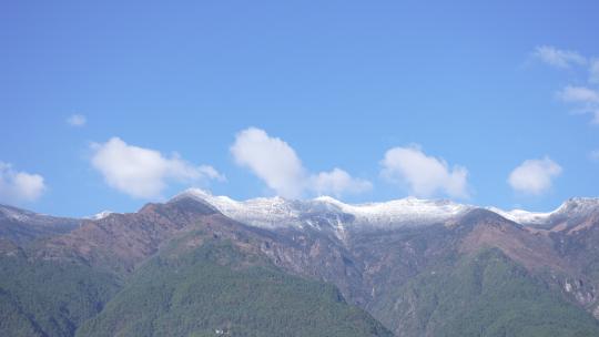 高山云南大理丽江苍山玉龙雪山云彩云端云朵