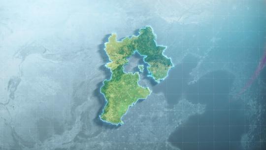 简约大气亮色河北地图辐射