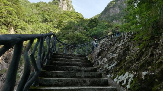 浙江温州楠溪江自然风景，龙湾潭