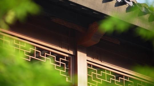 传统中式园林建筑阳台