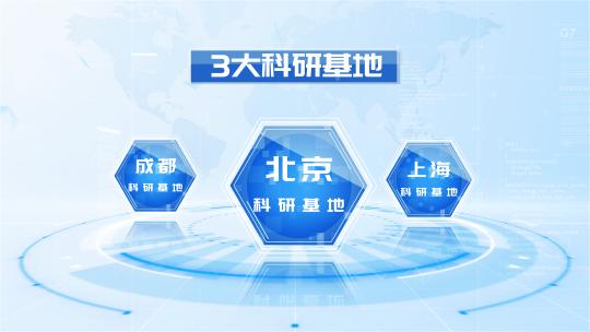 简洁科技信息分类数据图表AE模板