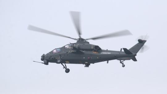 4K超稳：2022中国航展武直10直升机视频素材模板下载
