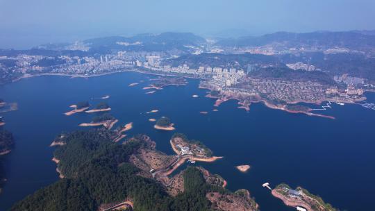 杭州淳安县千岛湖航拍