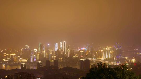 重庆全景城市夜景城市风光