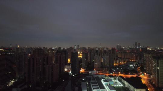 徐家汇夜景航拍