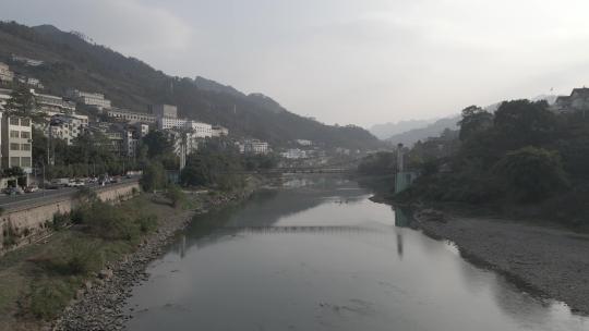 贵州茅台赤水河航拍风景山水酒都旅游河谷