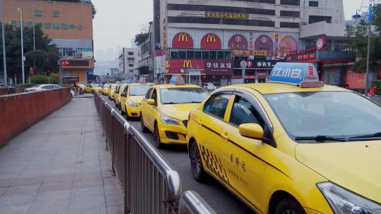 重庆出租车视频素材模板下载