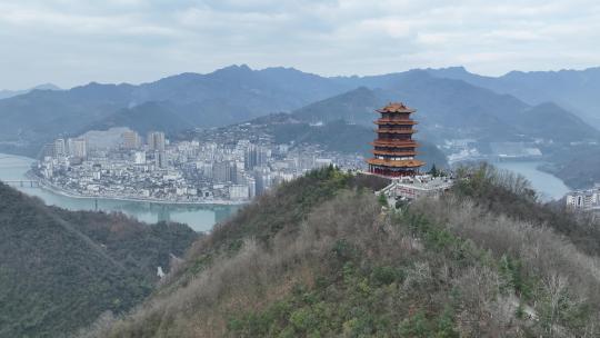 4k高清安康紫阳文笔山