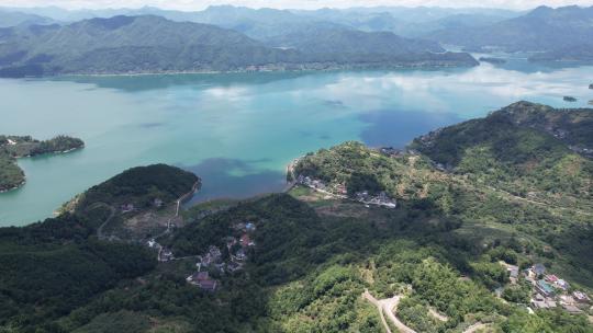 台州黄岩长潭水库航拍大景