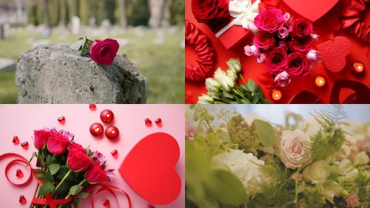 【合集】浪漫情人节玫瑰花红色玫瑰花束花朵