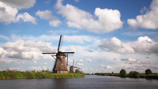 荷兰的风车时移