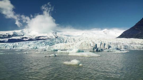 冰岛冰川湖视频素材模板下载