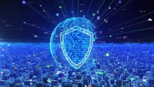 网络安全和数据保护盾牌