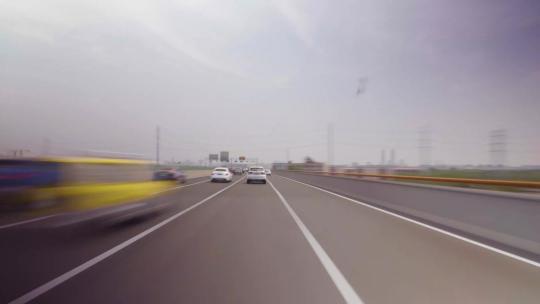 开车第一视角道路穿梭延时时光隧道视频素材模板下载