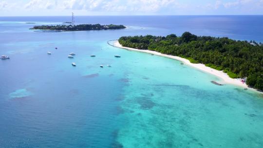 沙滩背景水岸海滩航空抽象