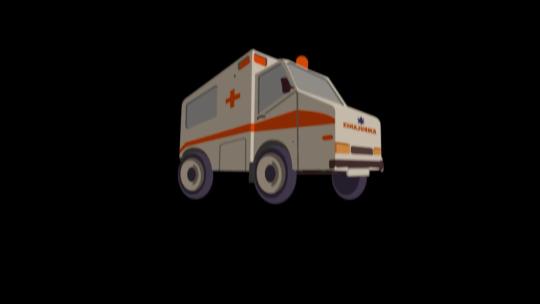 MG动画元素 素材模板 救护车