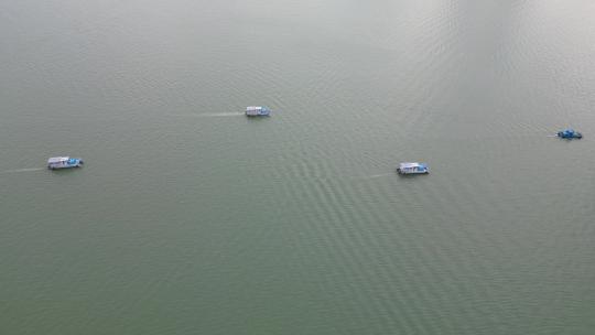 江苏苏州金鸡湖5A景区航拍