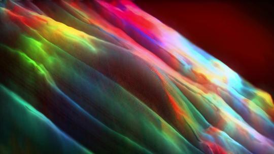 抽象彩虹色彩流动