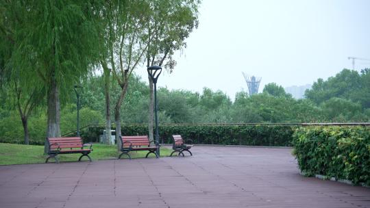 武汉光谷西苑公园风景视频素材模板下载