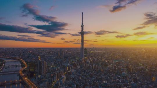 日本城市风光视频素材模板下载