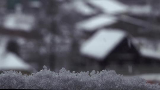 美丽的冬天雪景视频素材模板下载