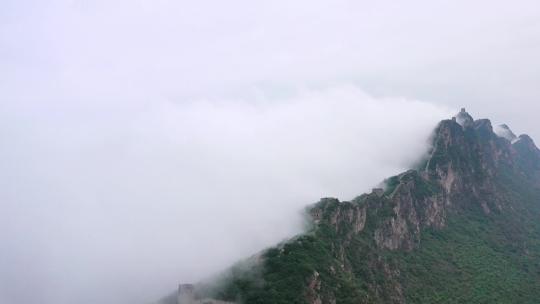 北京司马台长城夏季日出云海震撼景观视频素材模板下载
