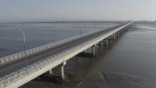 大连庄河跨海大桥视频素材模板下载