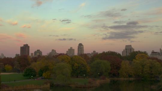 中央公园的日落